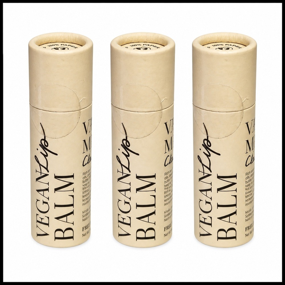 3 x Free People Vegan Vanilla Mint Clear Lip Balm .34 oz NIB Full Size New Seal